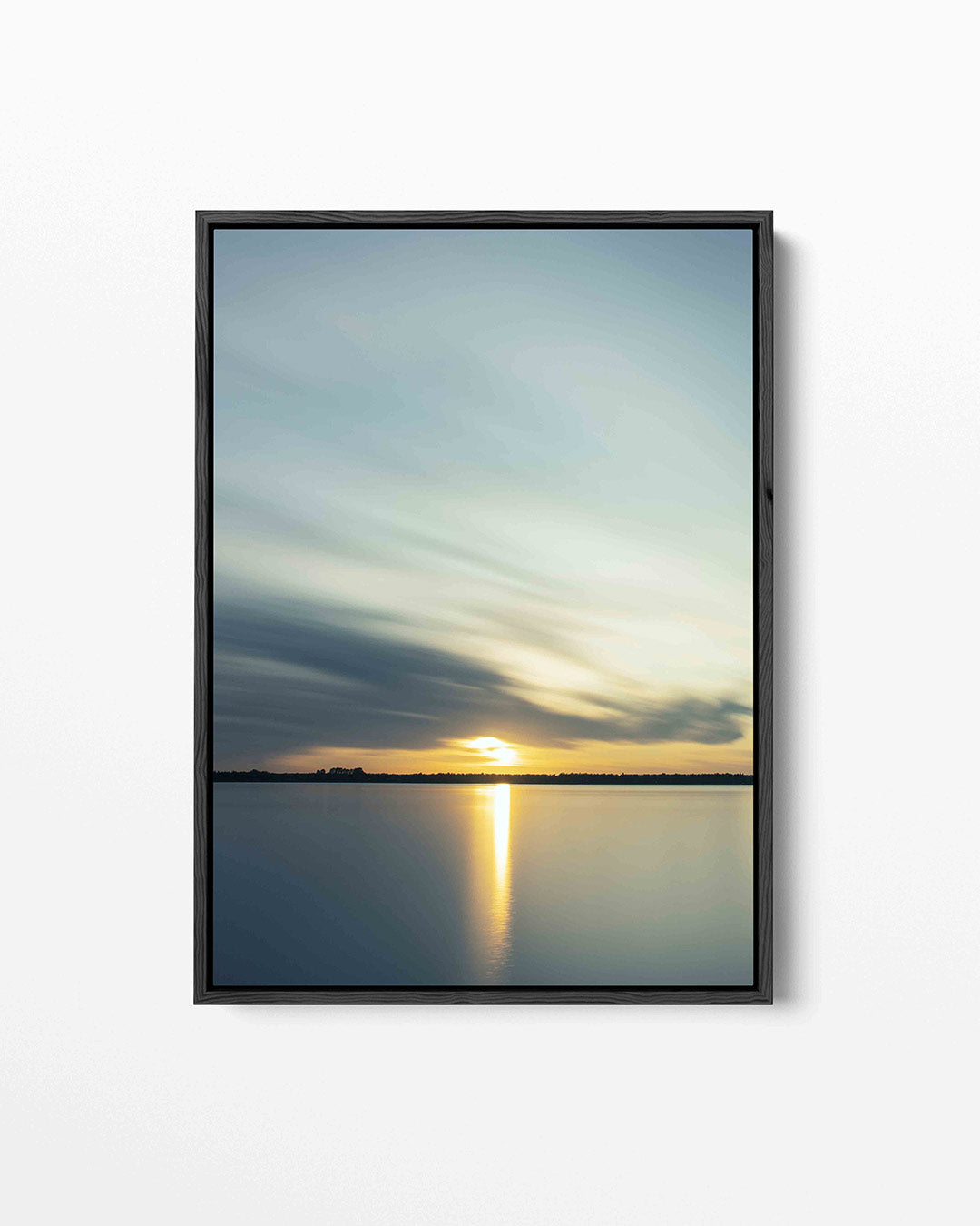 Zonsondergang reflectie Kunstwerk