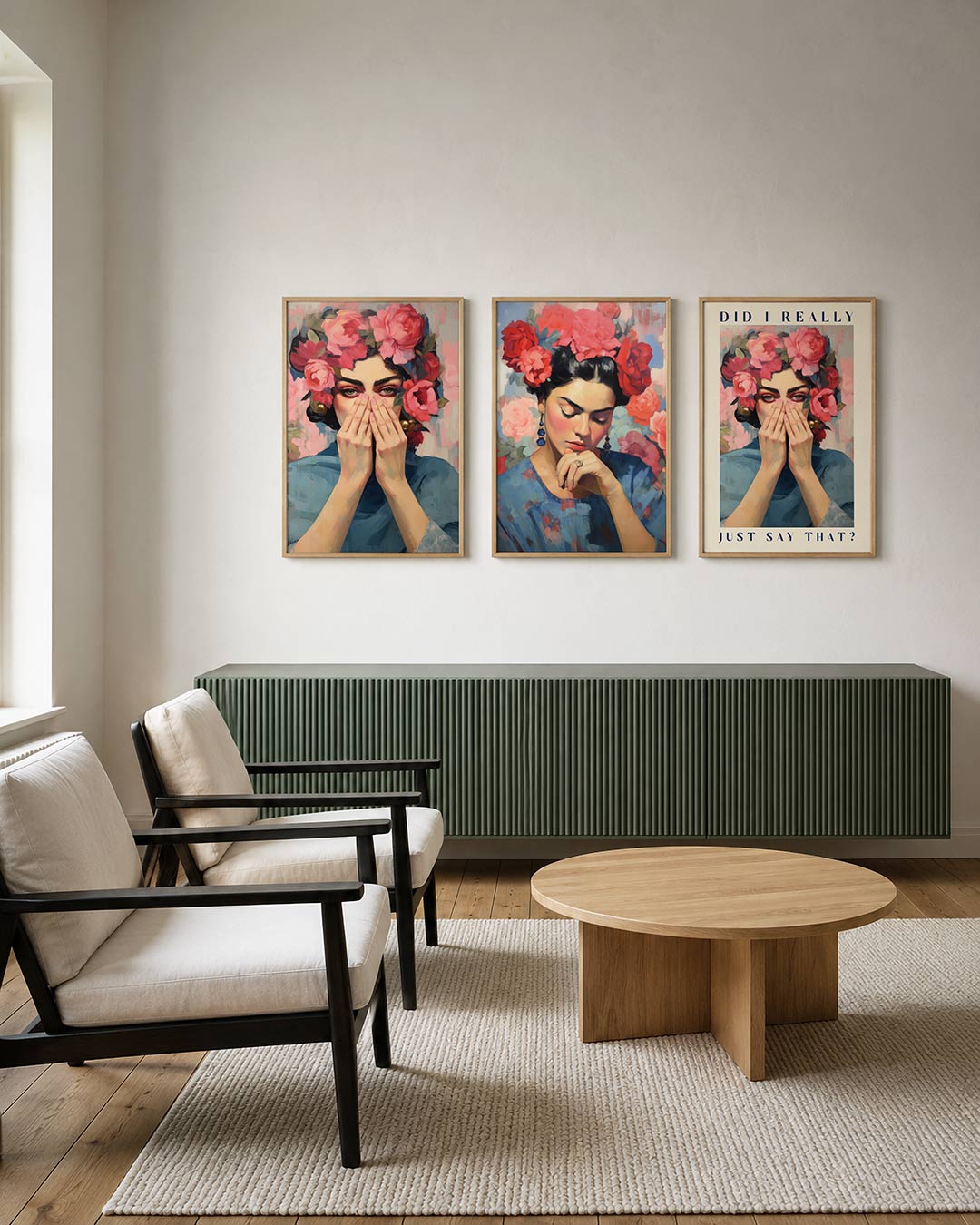 Bloemrijke blik Posterset
