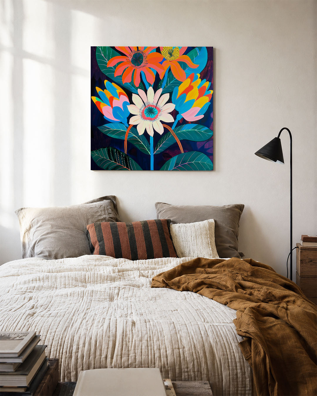 Bloemrijke kleurenpracht Kunstwerk
