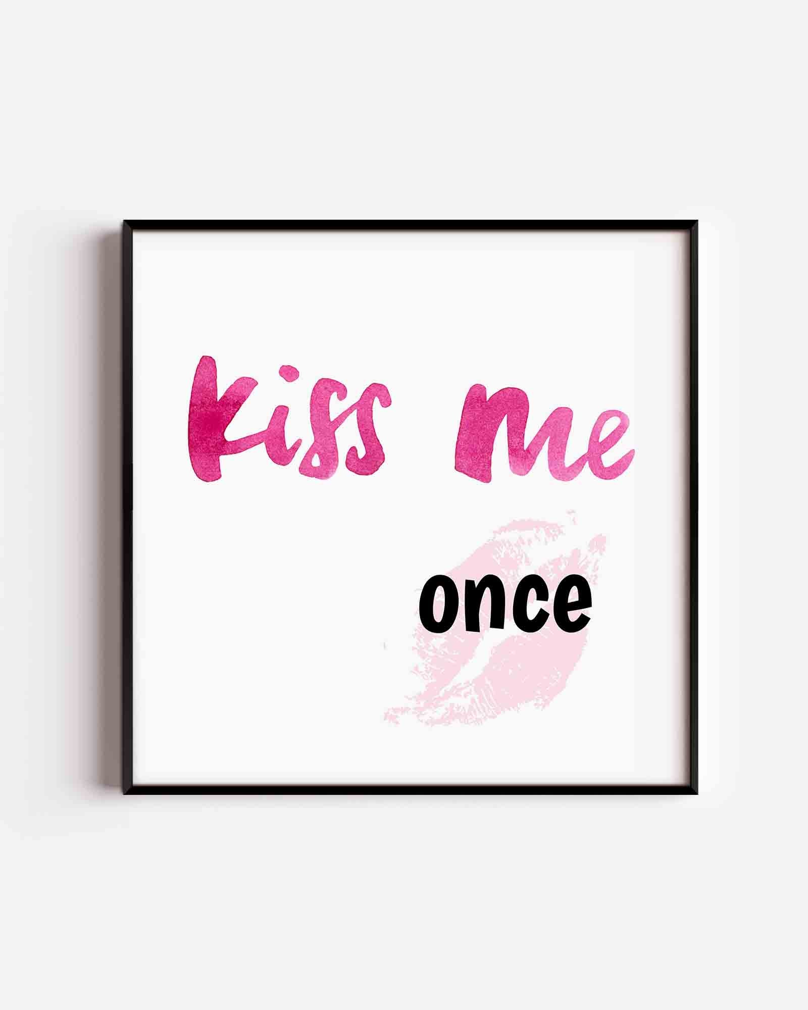 Kiss me once Poster