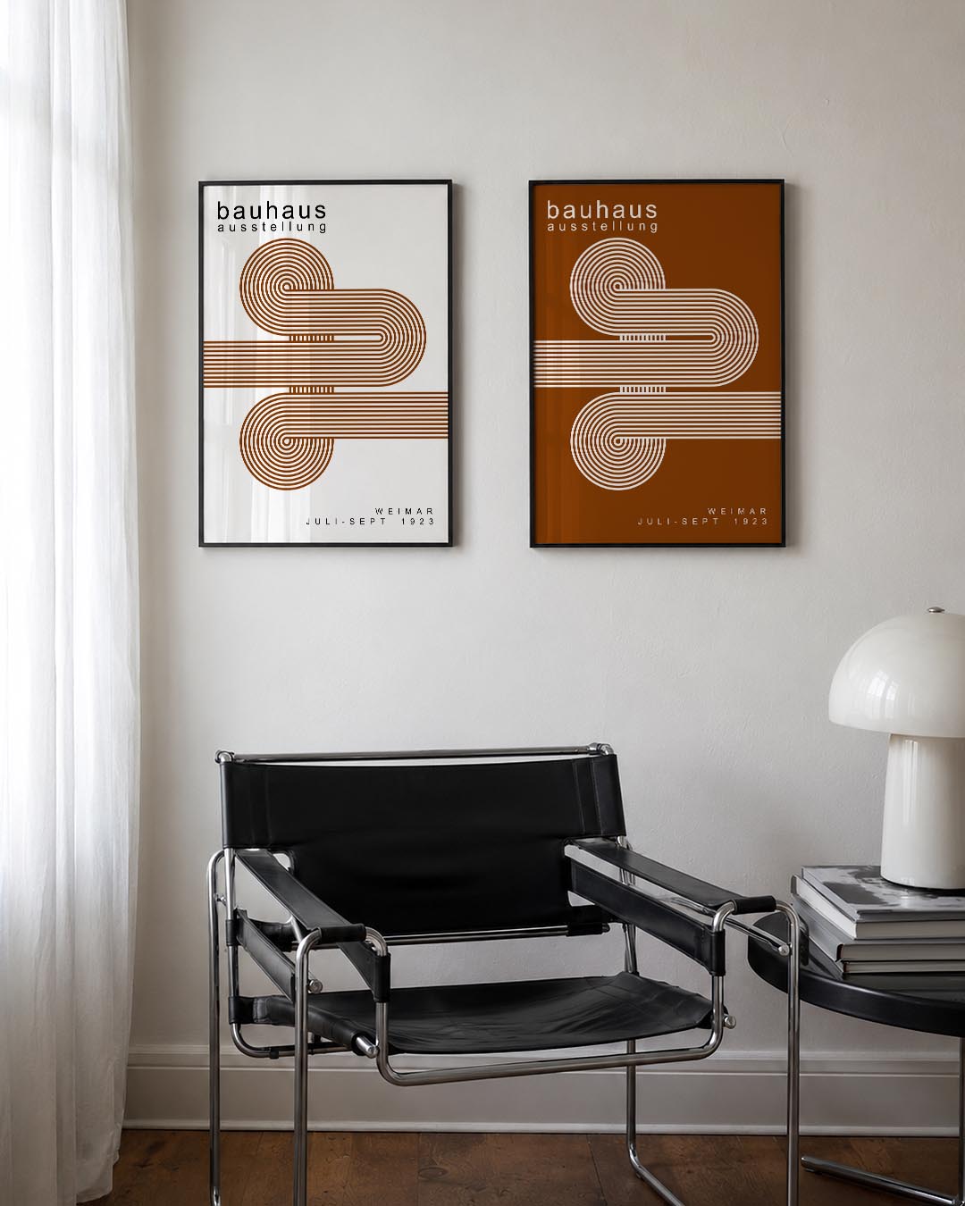 Lijnen en cirkelpatronen Posterset