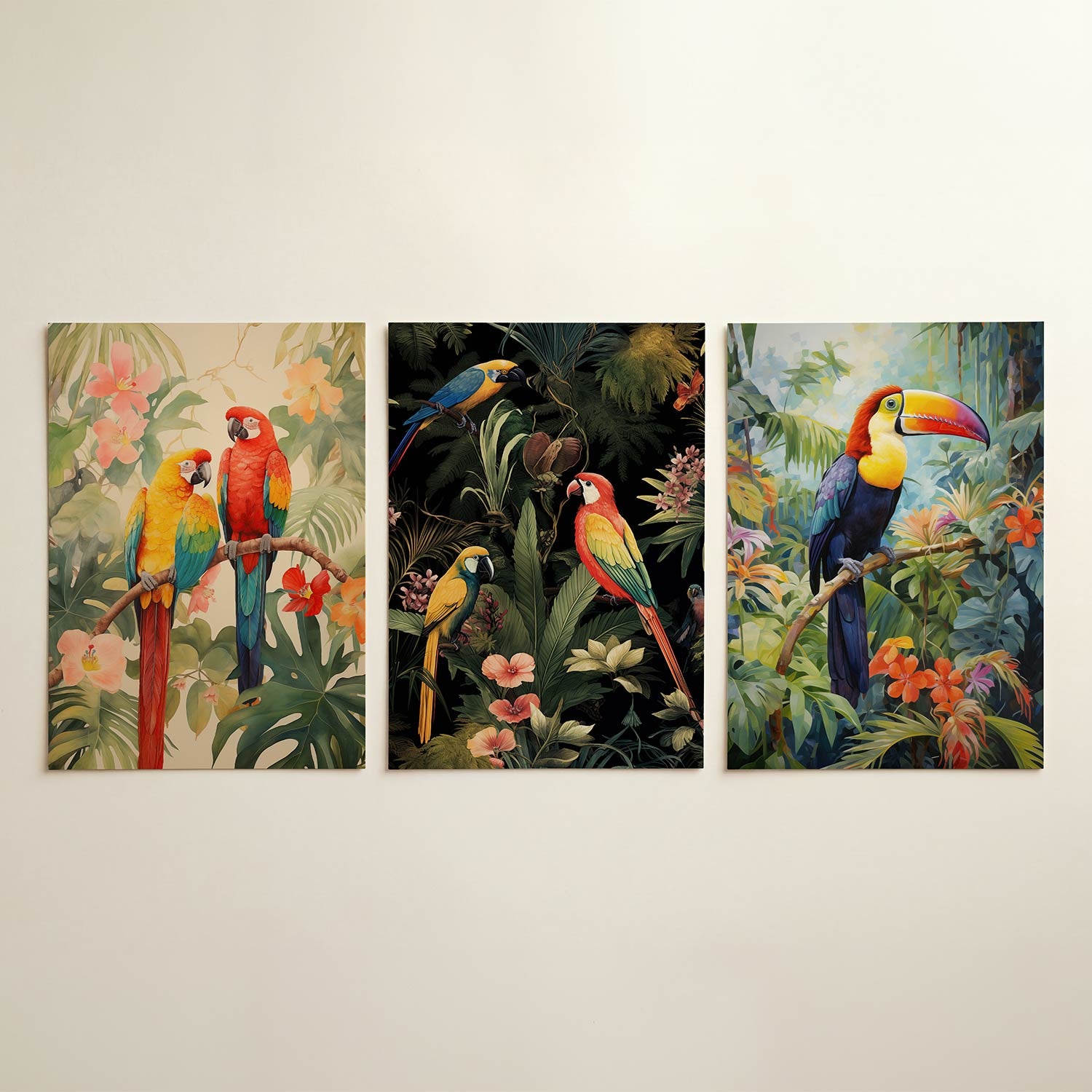Tropische kleurexplosie Posterset