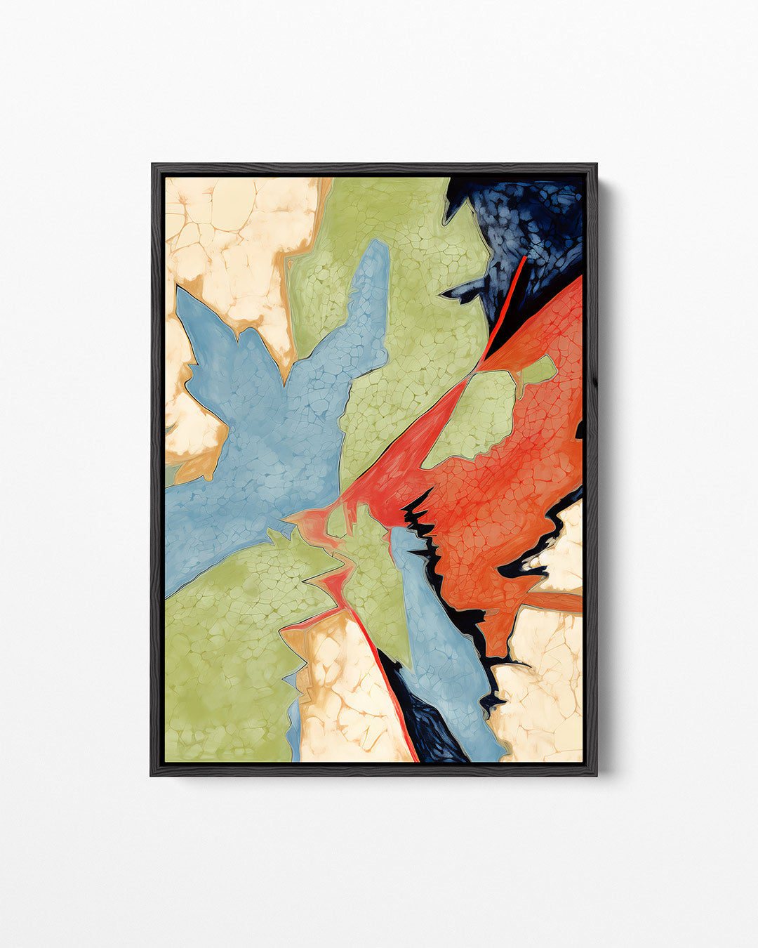 Dynamische kleurencompositie Kunstwerk