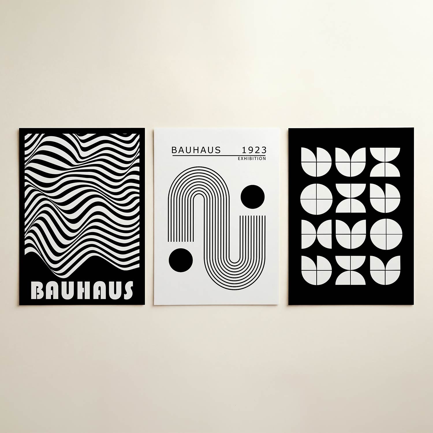 Golvend lijnenspel Posterset
