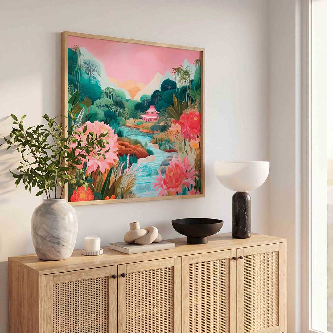 Japanse tuin Poster