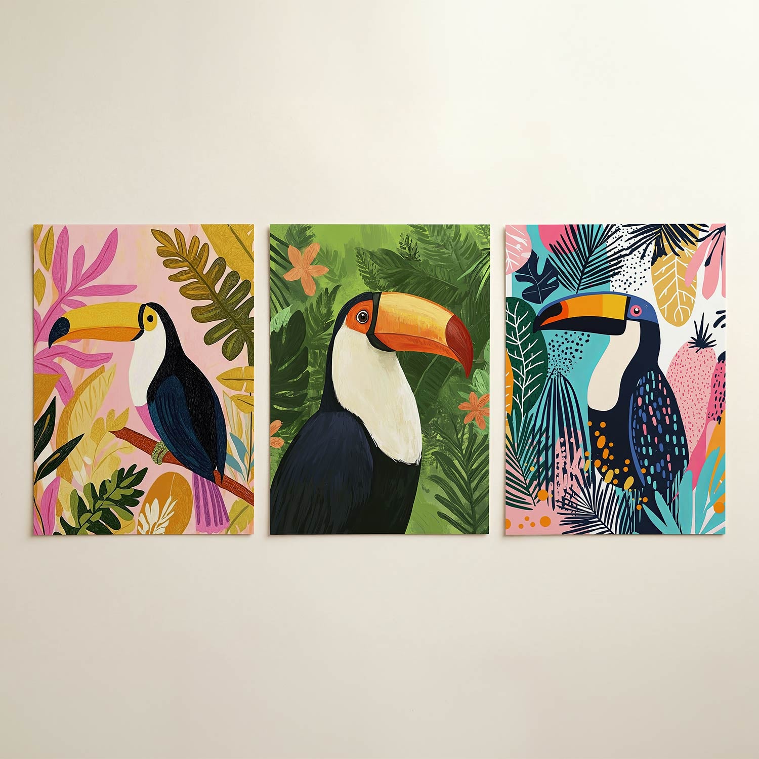 Tropische kleurenpracht Posterset