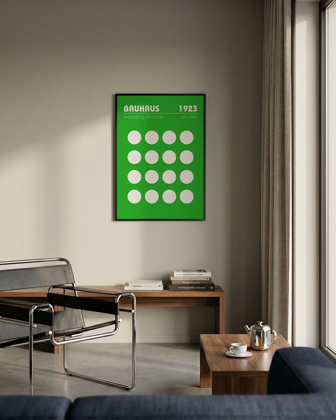 Cirkelpatroon groen Poster
