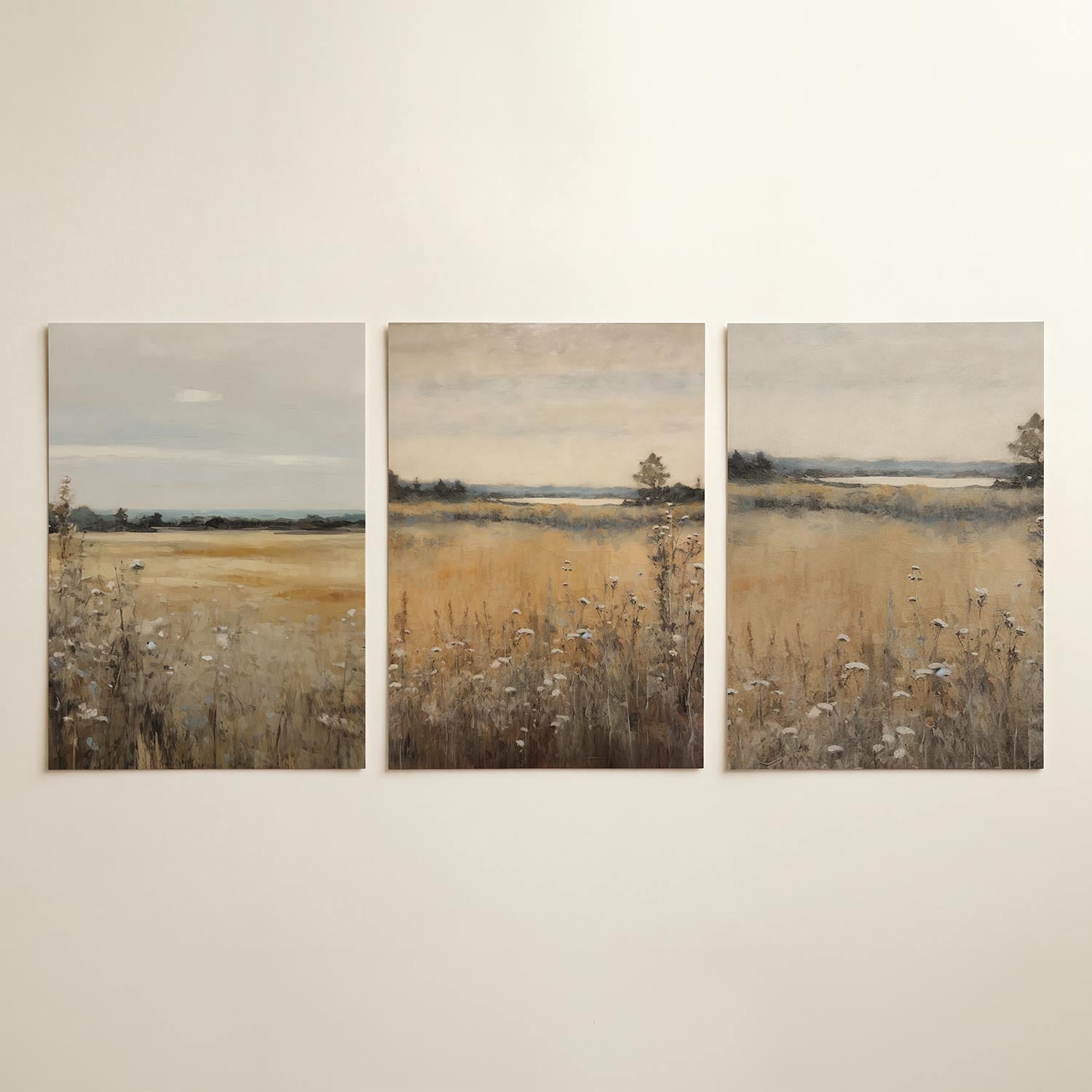 Rustige landschapstonen Posterset