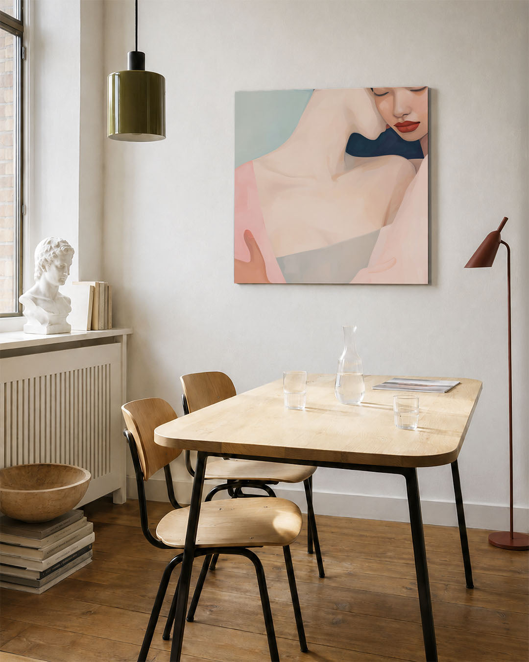 Intieme omhelzing Kunstwerk