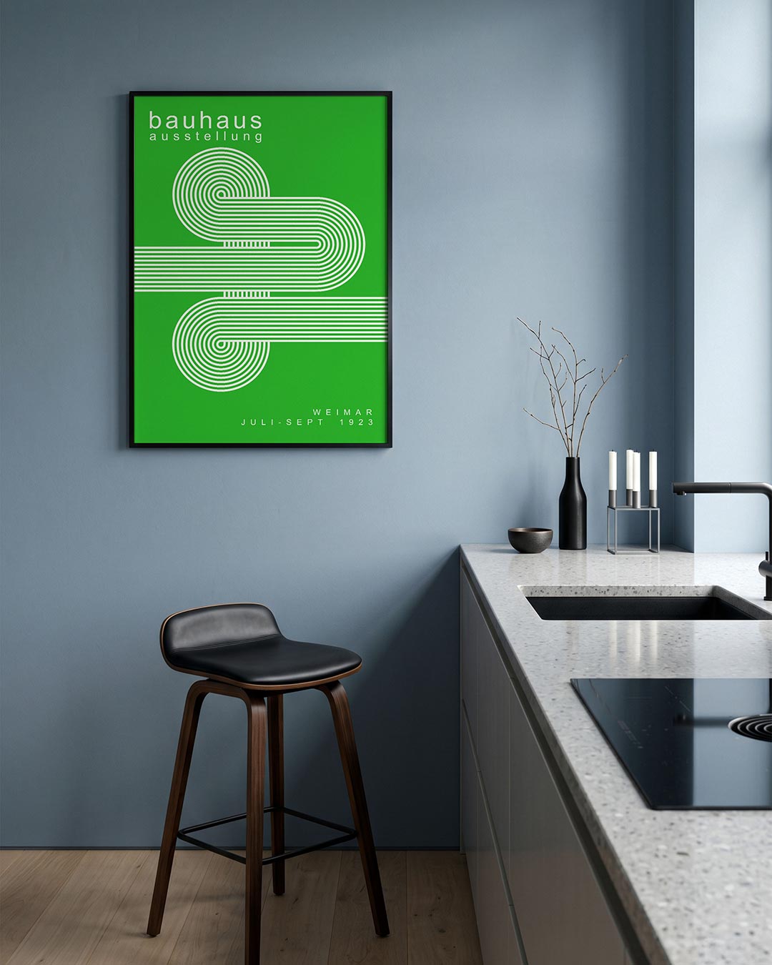 Lijnen en kleurvlakken Poster