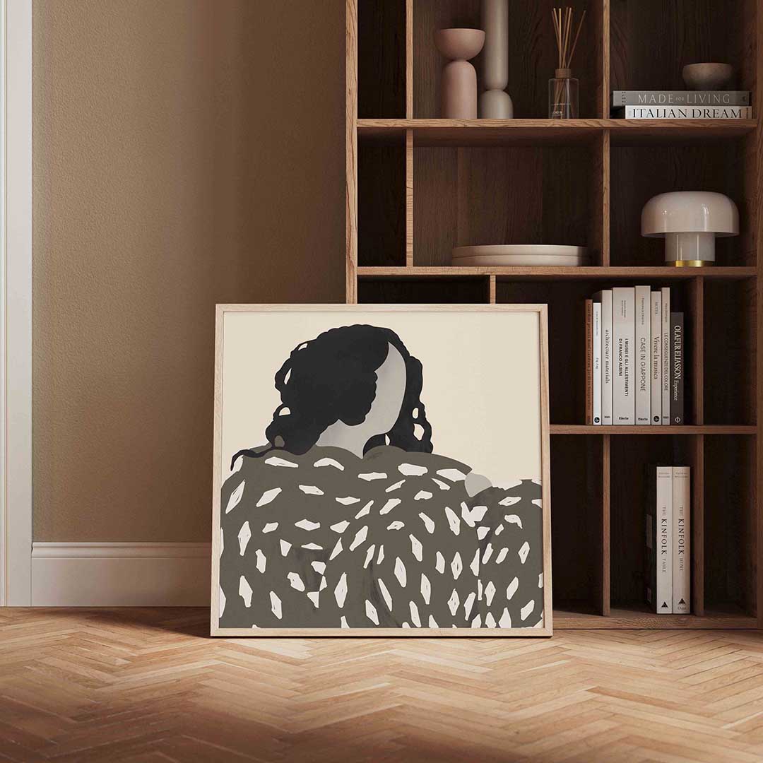 Vrouw met patroon Poster