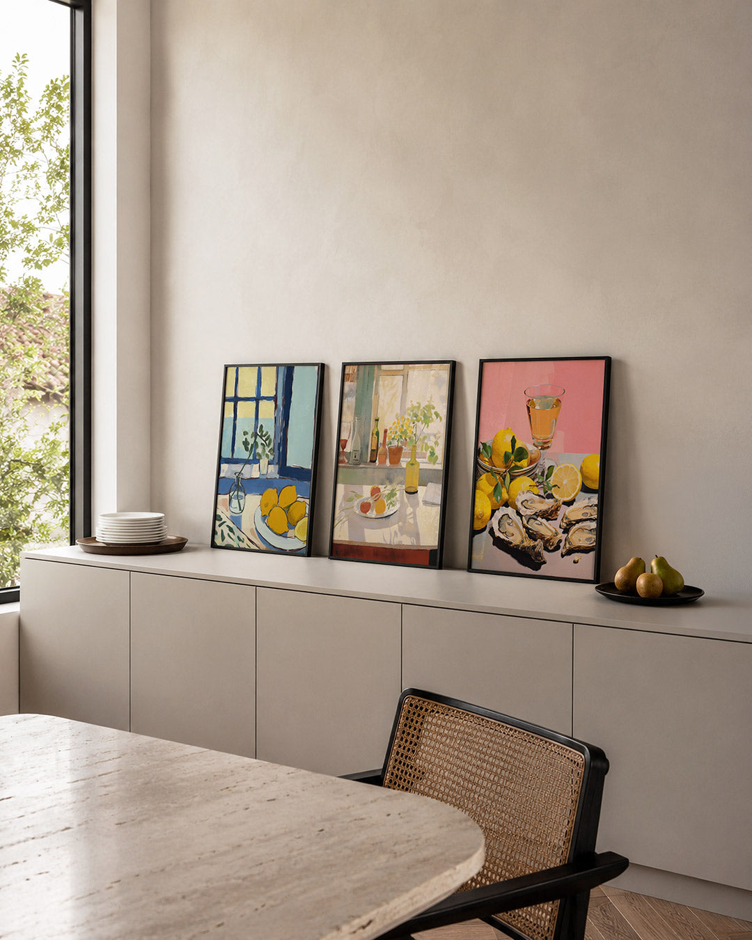 Citroenvenster Posterset