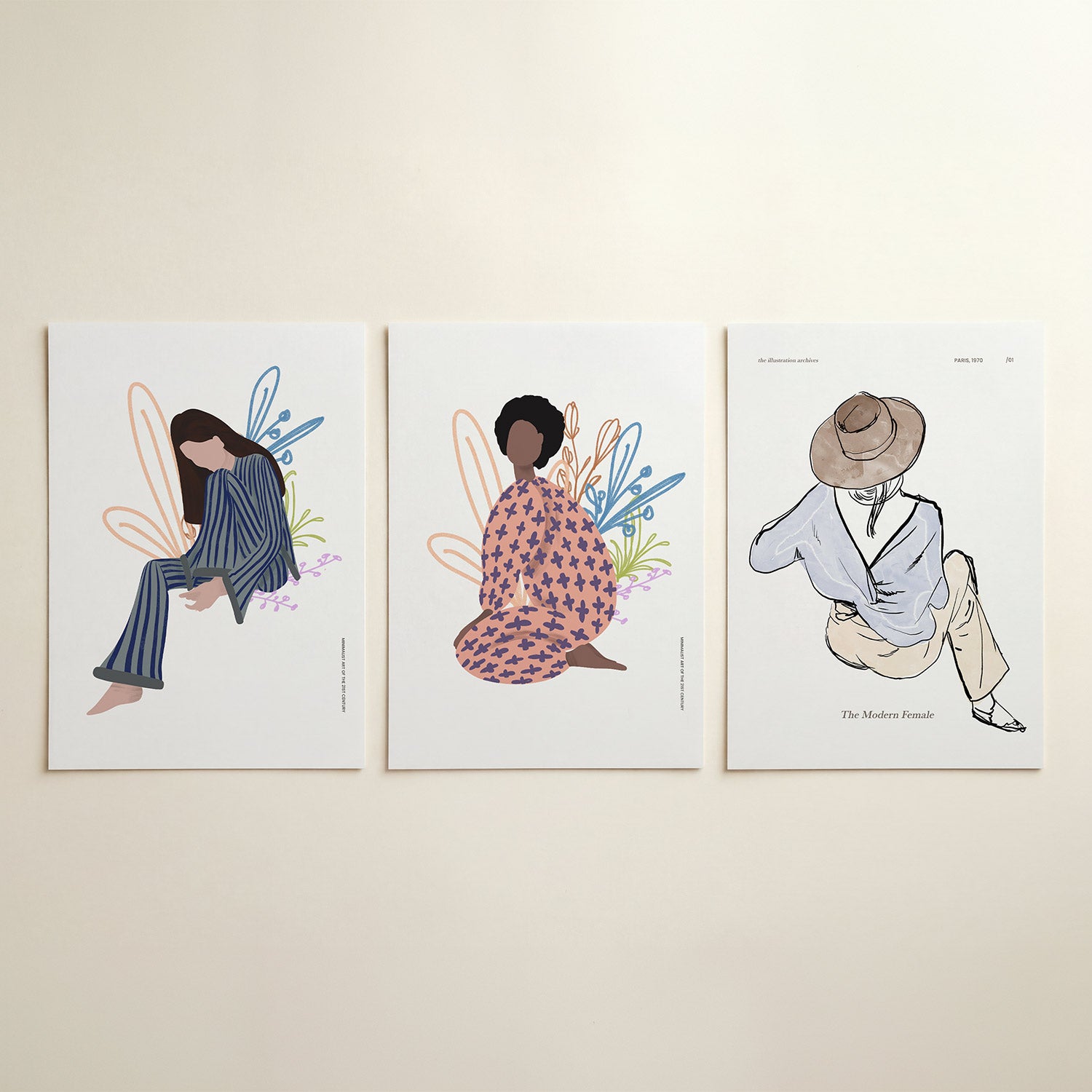 Gestreepte rust Posterset