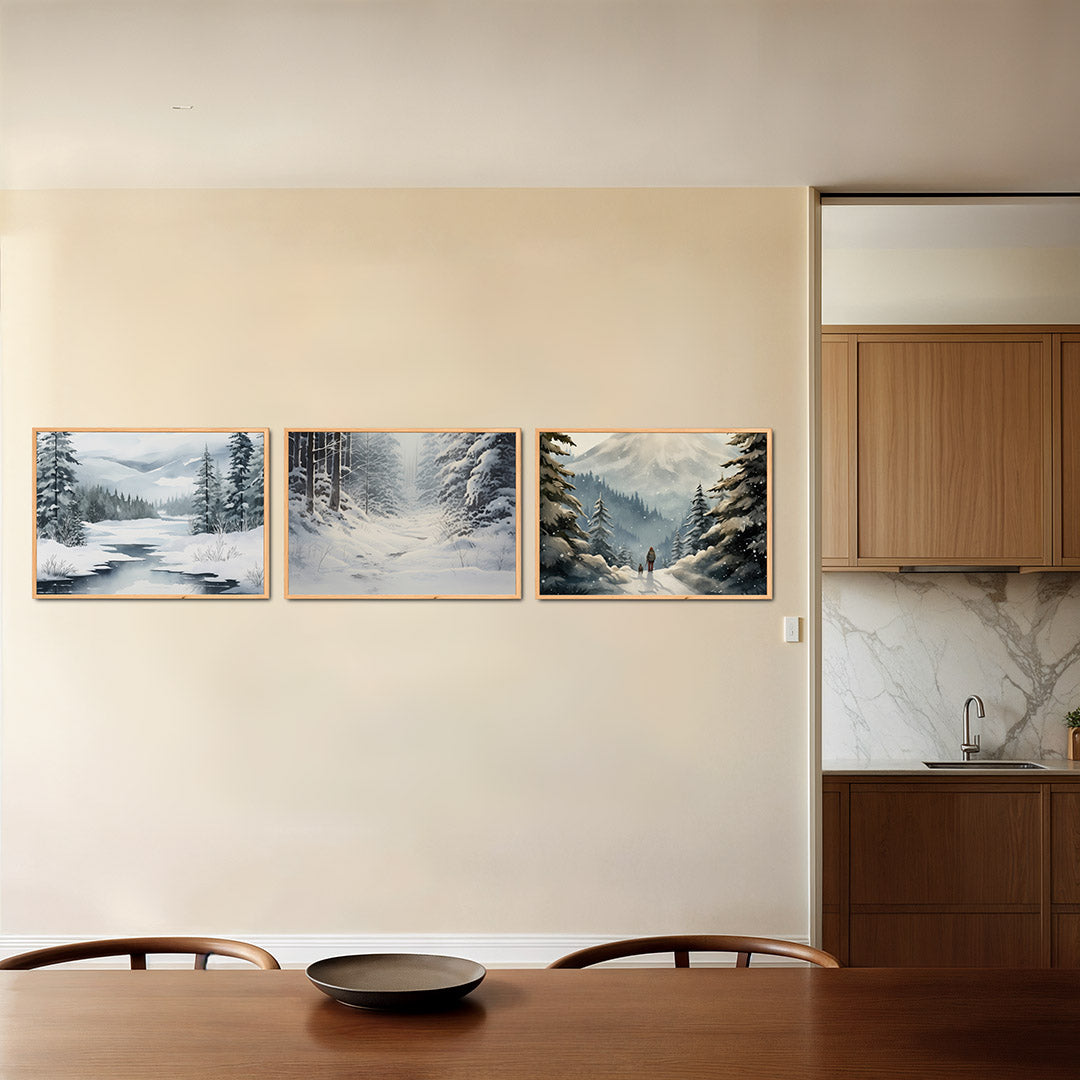 Winterse sereniteit Posterset