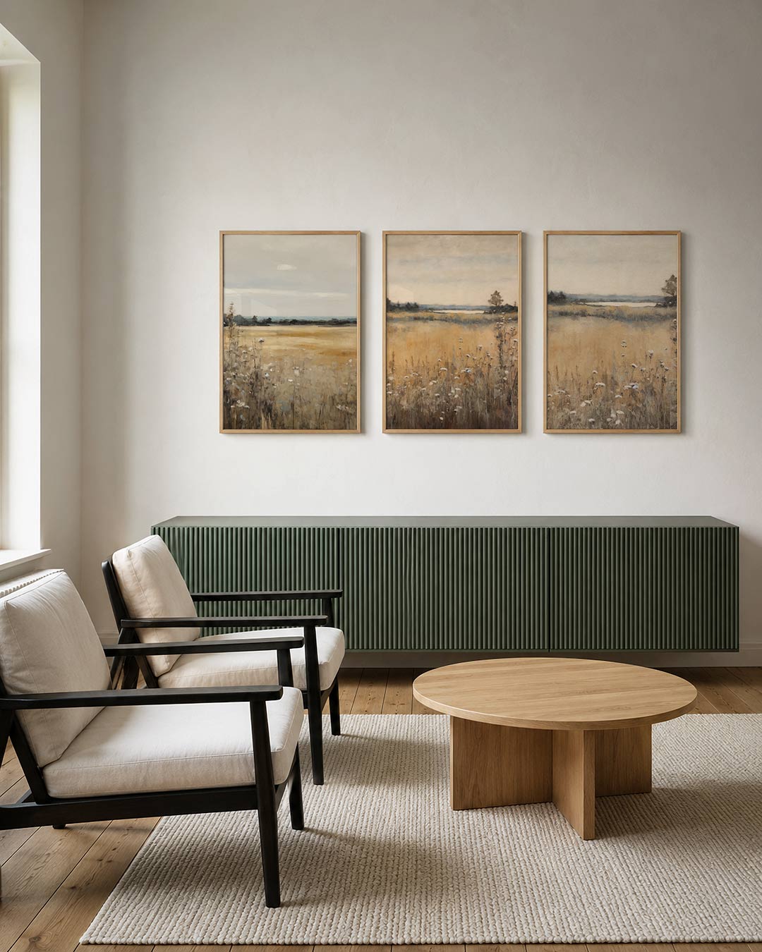 Rustige landschapstonen Posterset