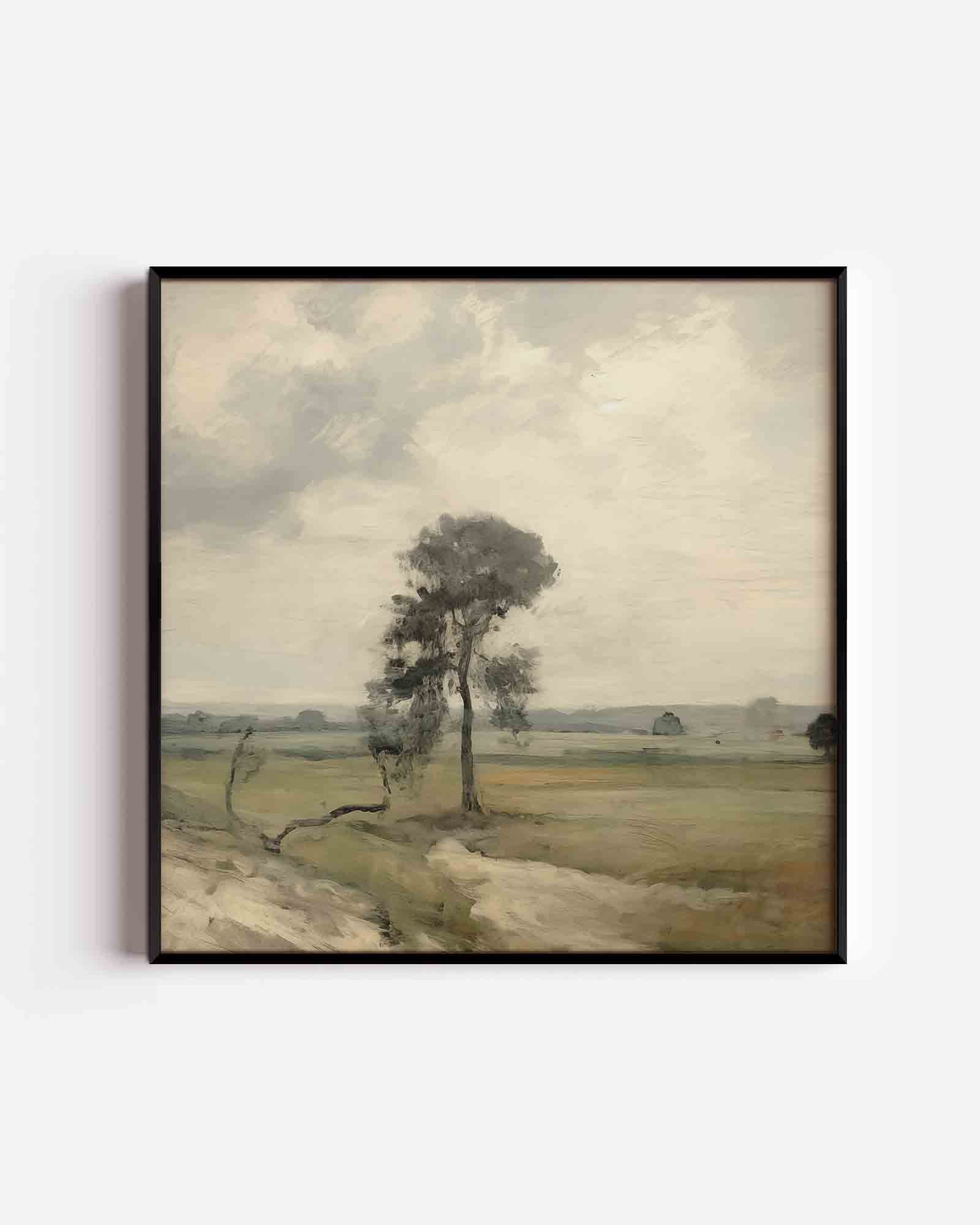 Landschap met boom Poster