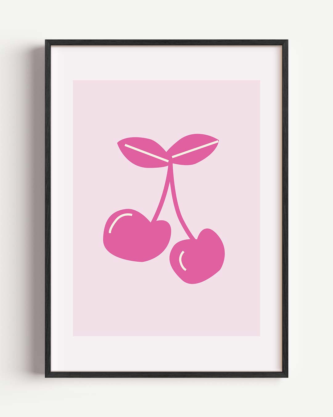 Schattige Kersen Illustratie Poster-WallArtistic