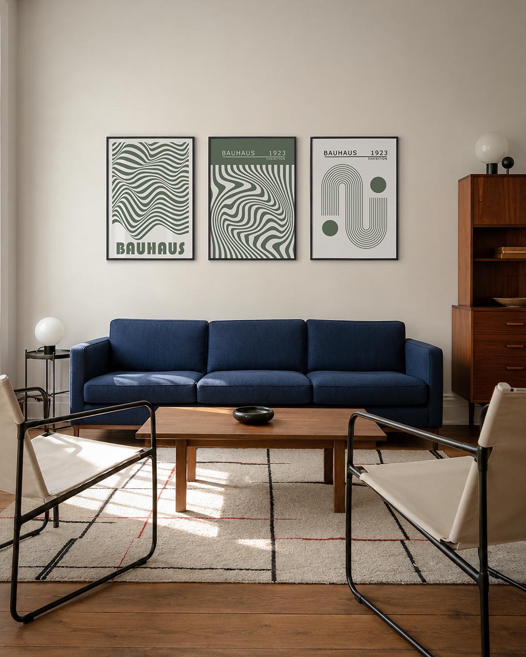 Golvend lijnenspel Posterset