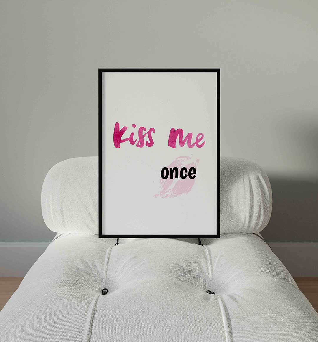 Kiss me once Poster