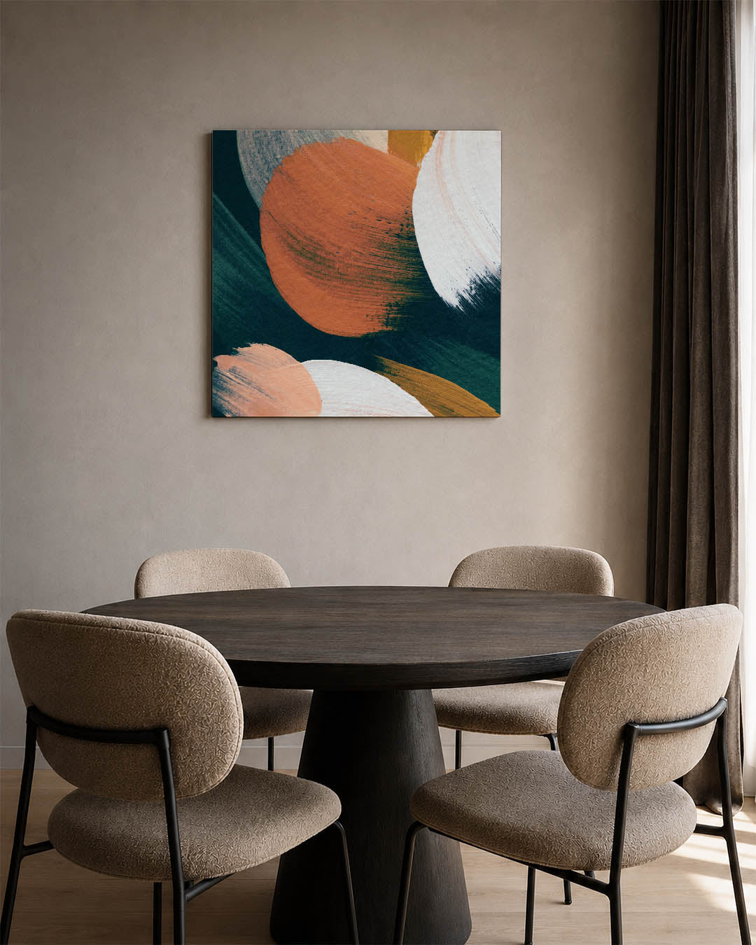 Dynamische kleurvlakken Kunstwerk