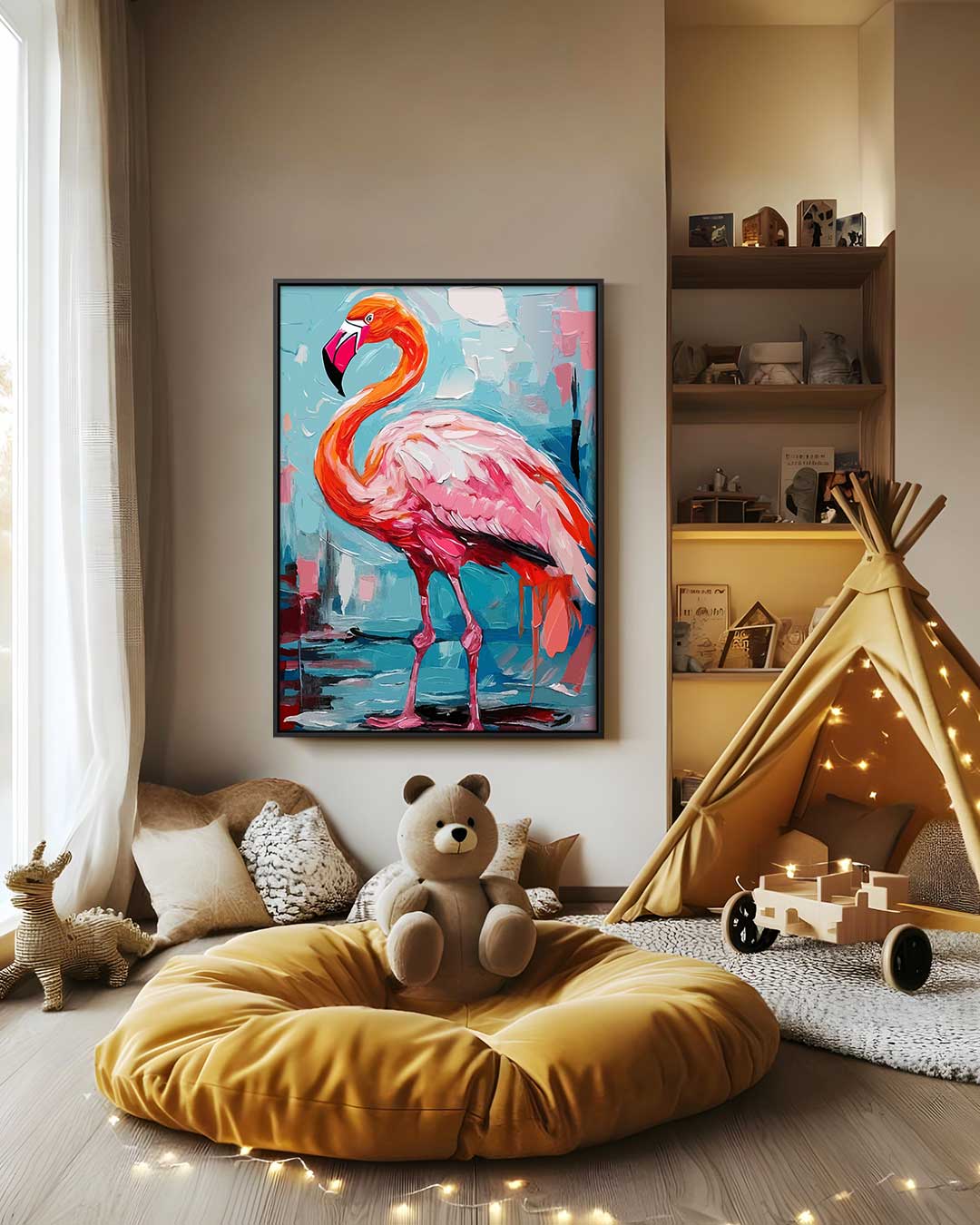 Colorful Flamingo Artwork