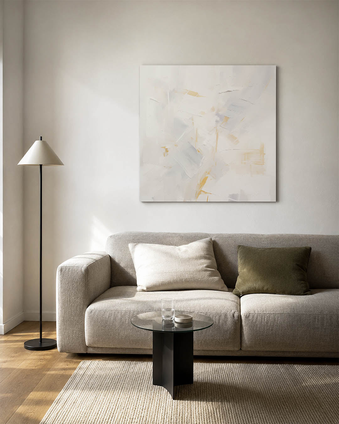 Lichte vegen compositie Kunstwerk