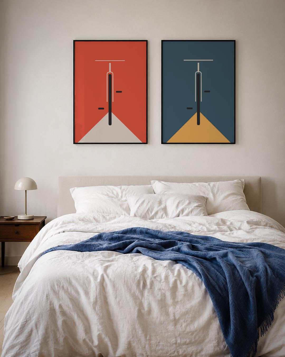 Fiets en lijnenspel Posterset