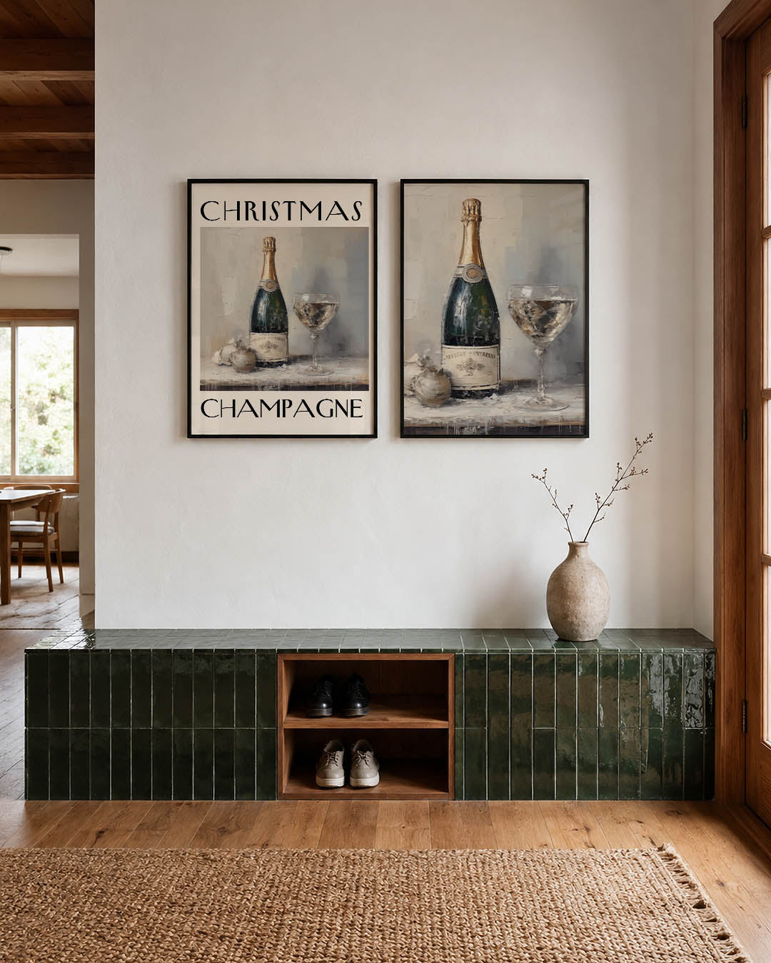 Feestelijke fles Posterset