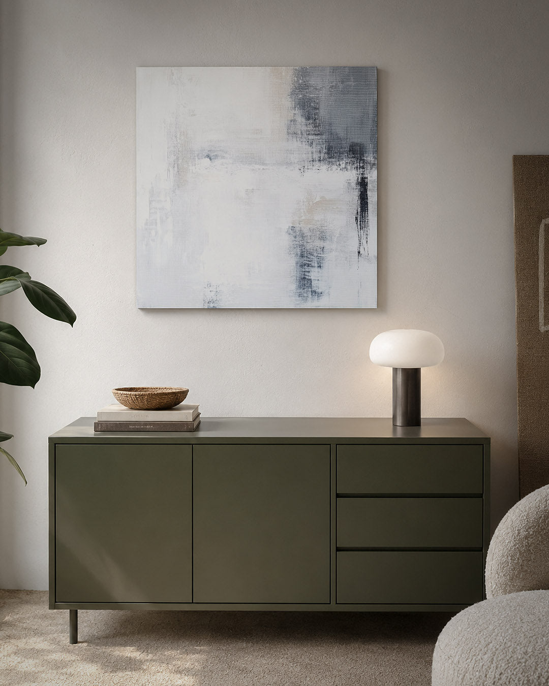 Rustige kleurencompositie Kunstwerk