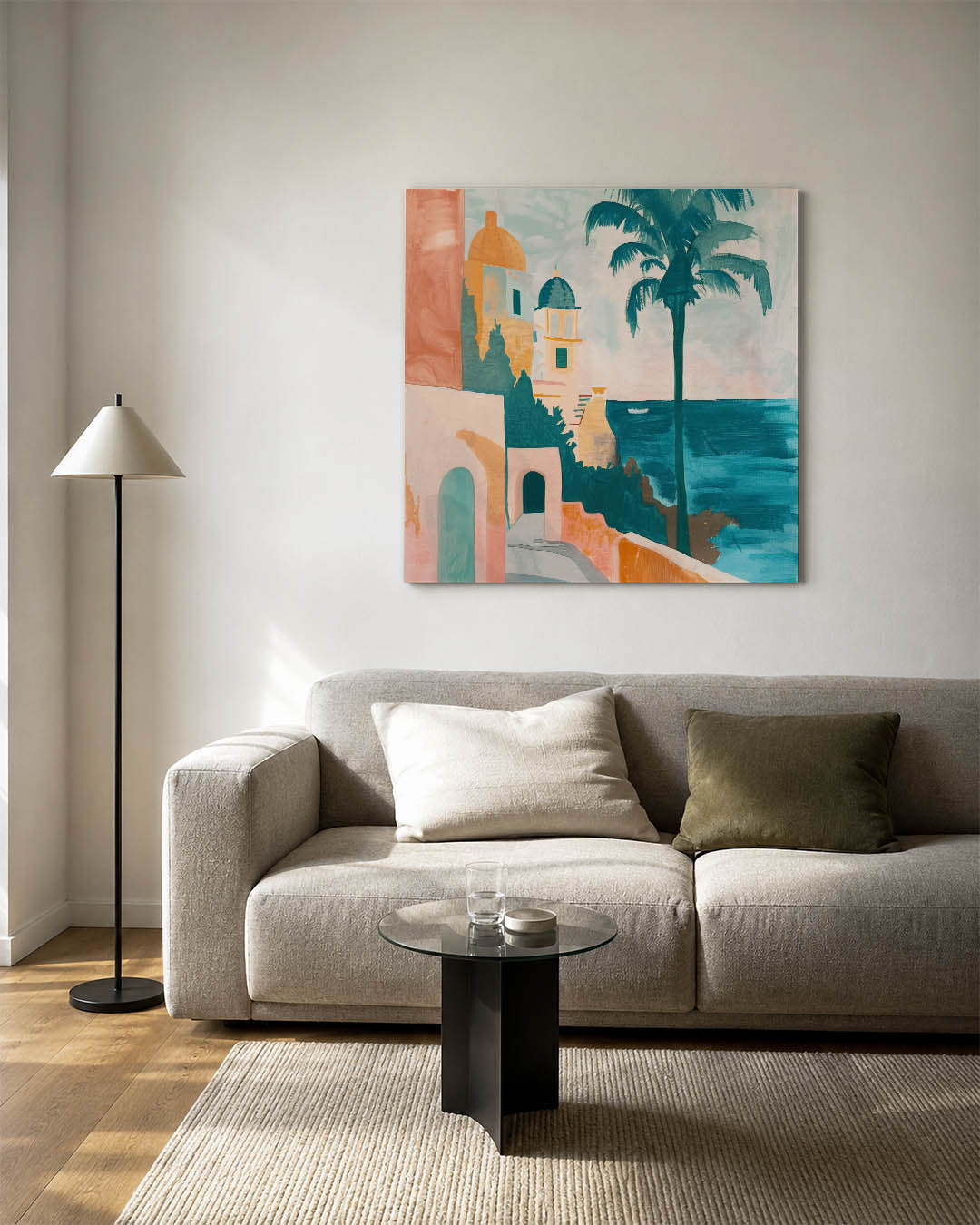 Kleurrijke kustlijn Kunstwerk