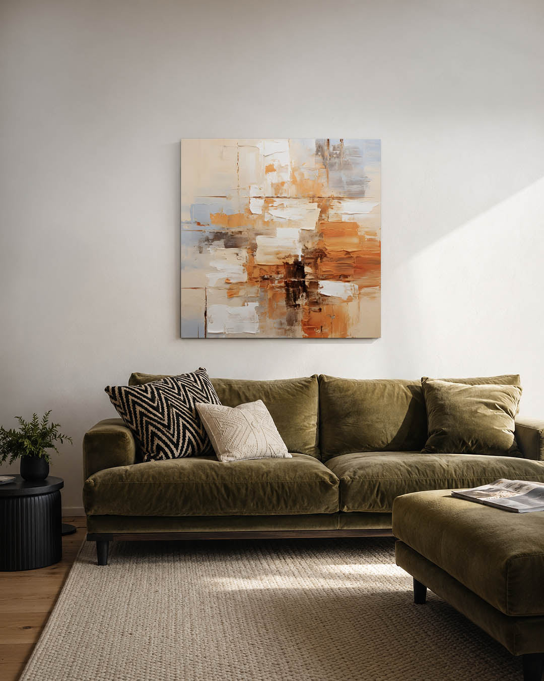 Dynamische kleurvlakken Kunstwerk
