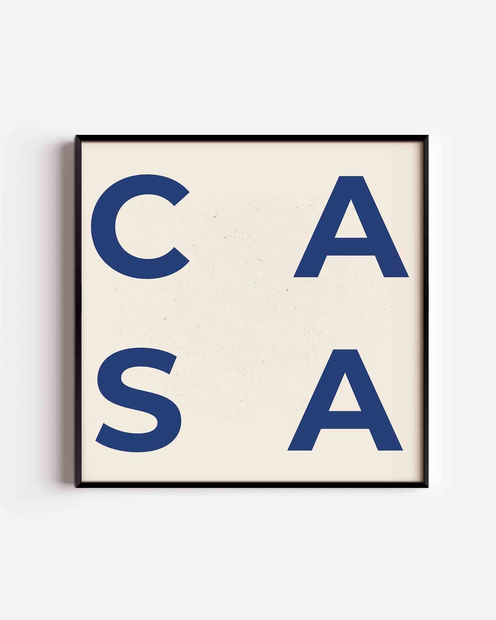 Casa letters Poster