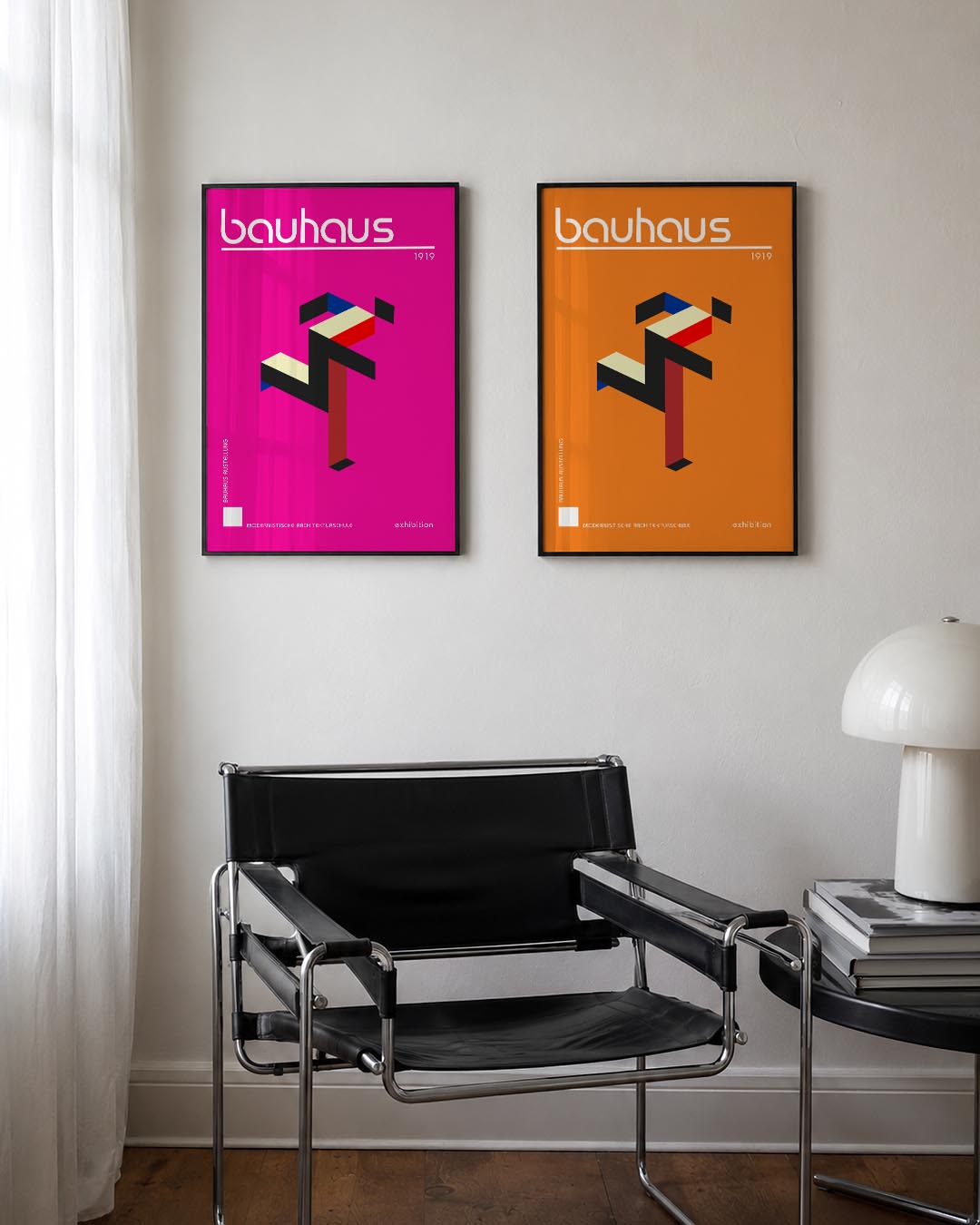 Kleurrijke vormstructuur Posterset