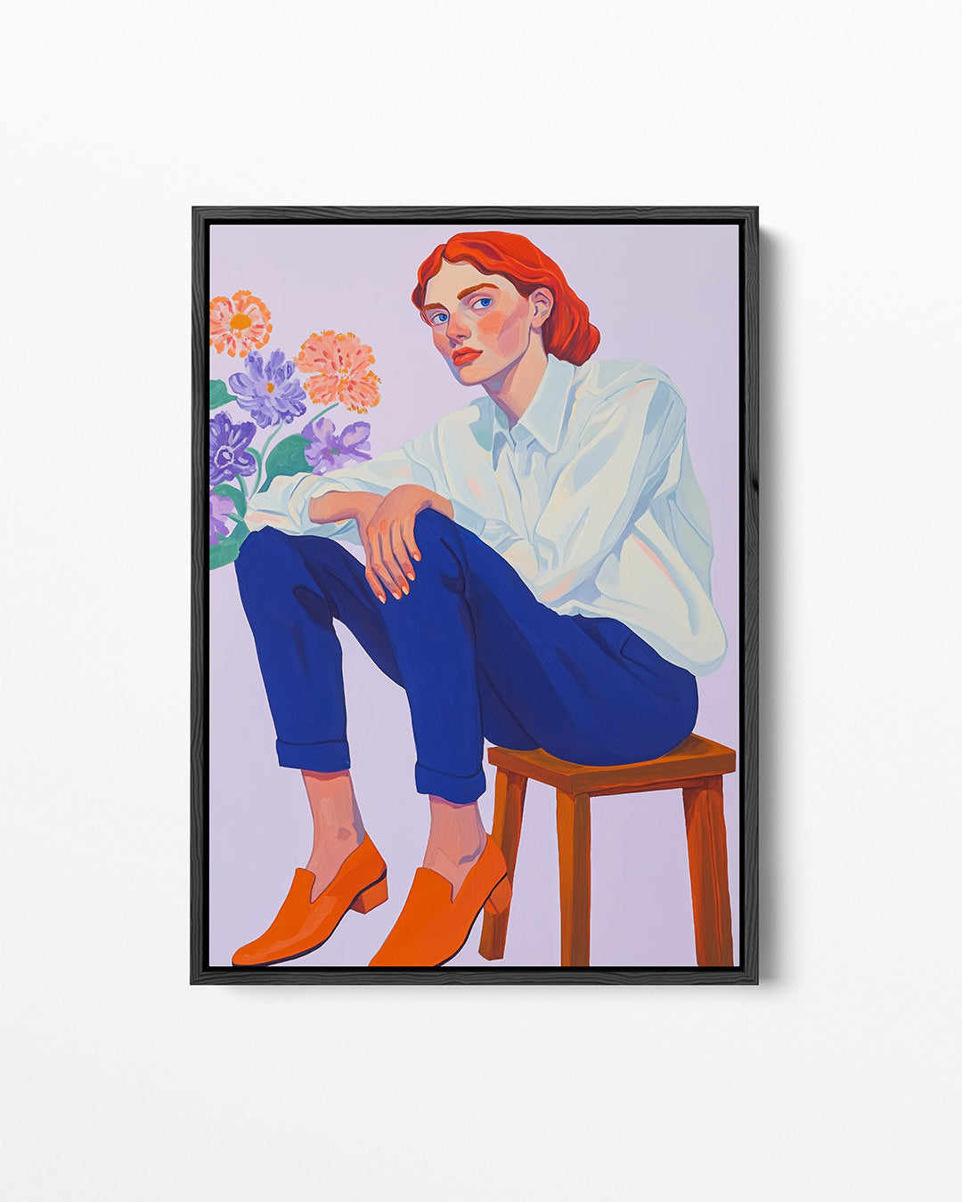 Vrouwelijke portret illustratie Kunstwerk