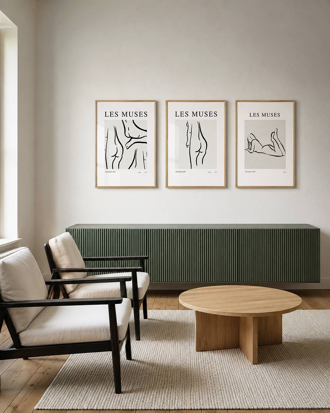 Lijnenspel en vormen Posterset