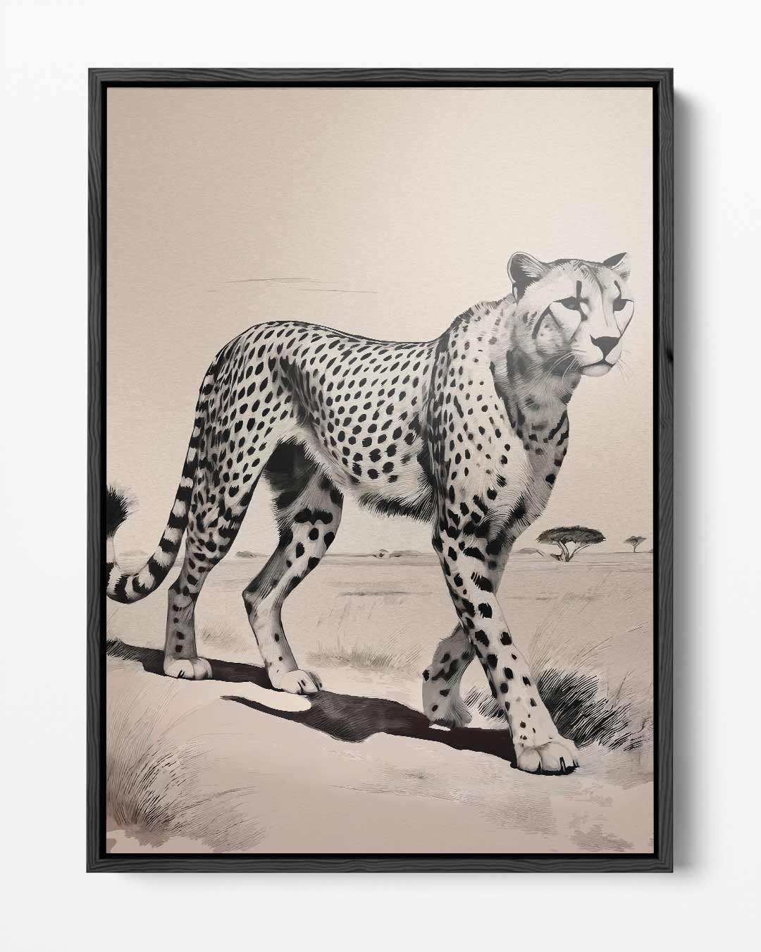 De Sierlijke Jachtluipaard Kunstwerk
