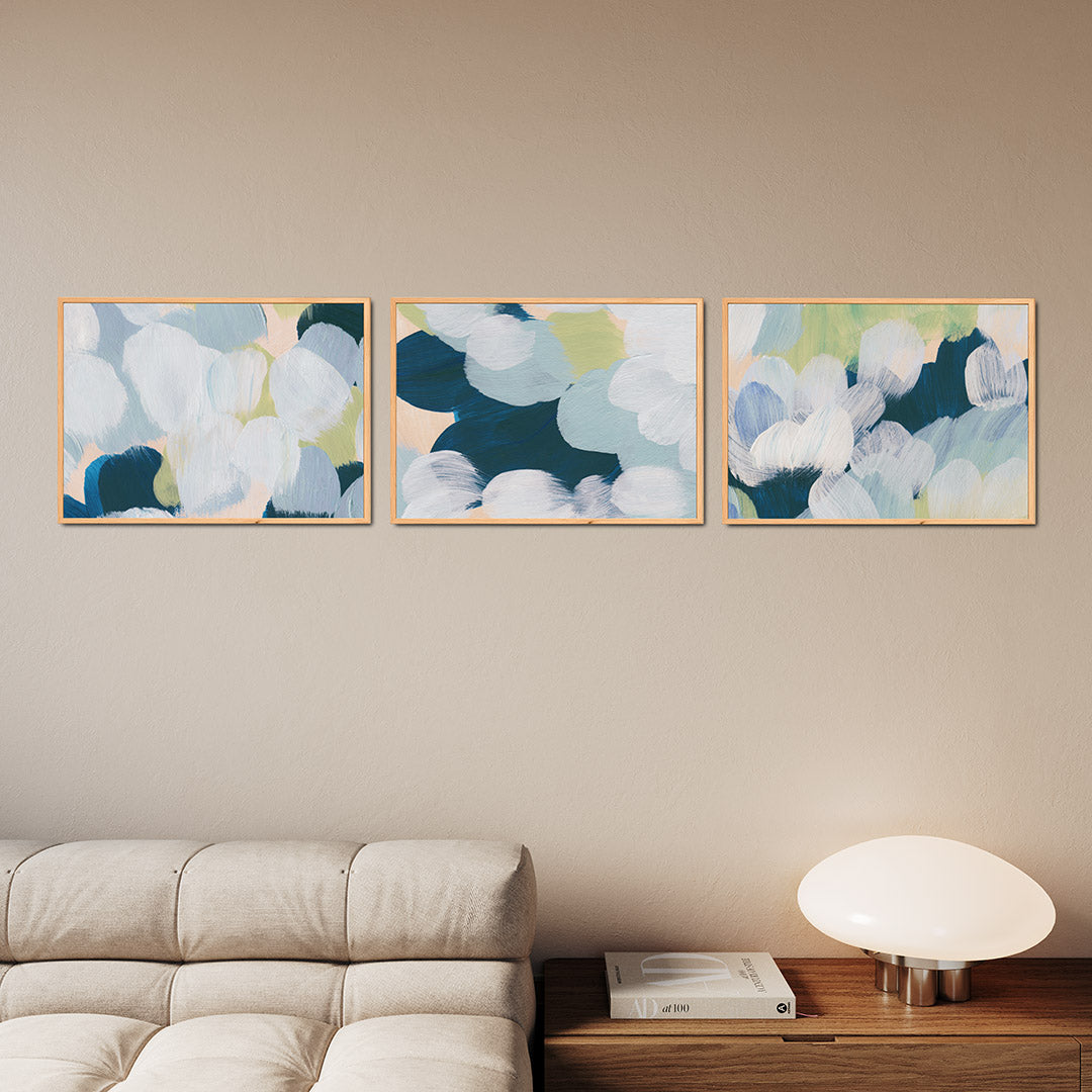 Zachte kleurvlakken Posterset