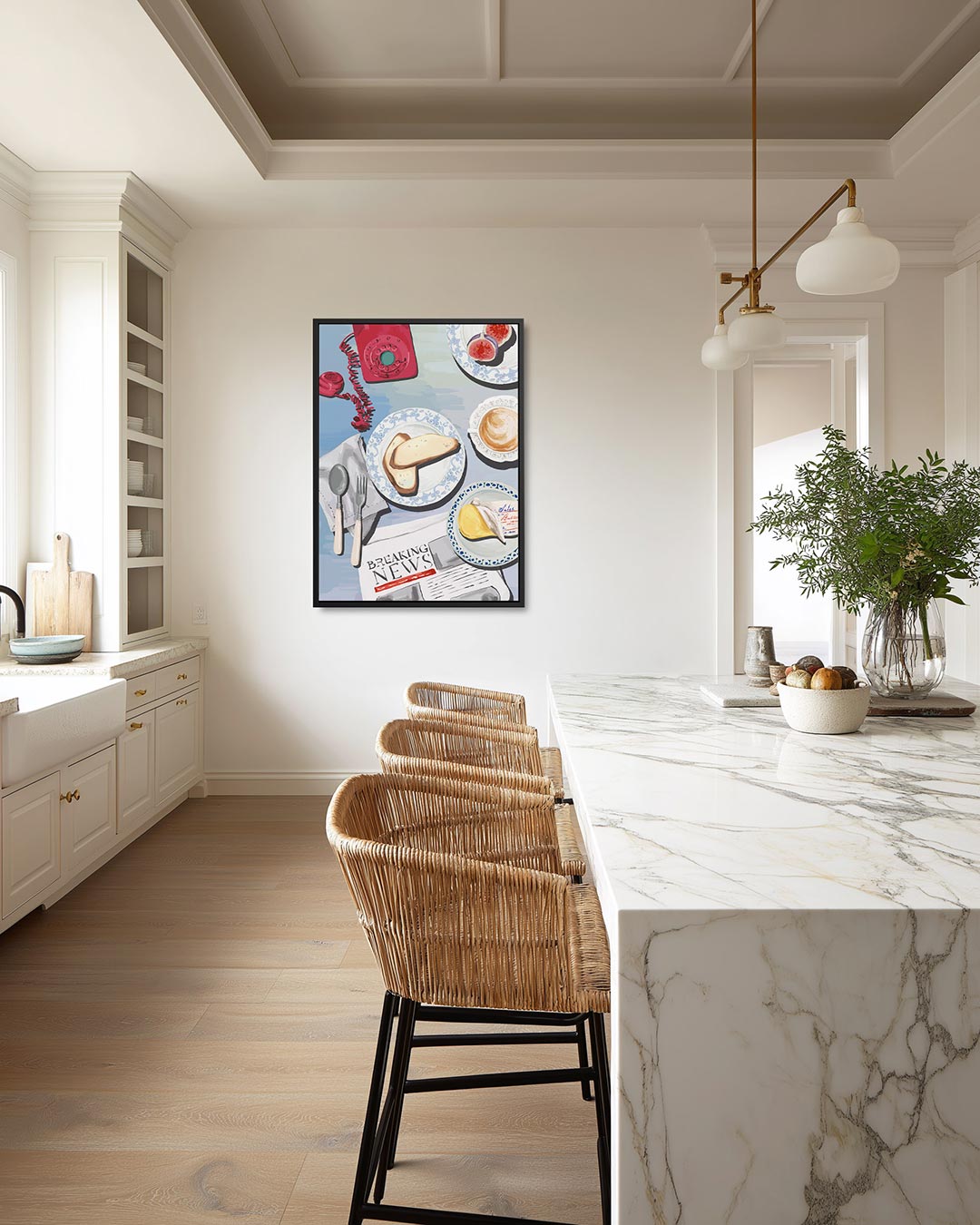 Ontbijt tafereel Kunstwerk