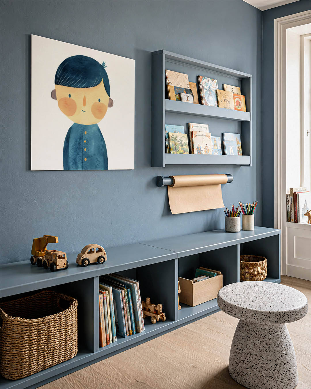Vrolijke illustratie Kunstwerk