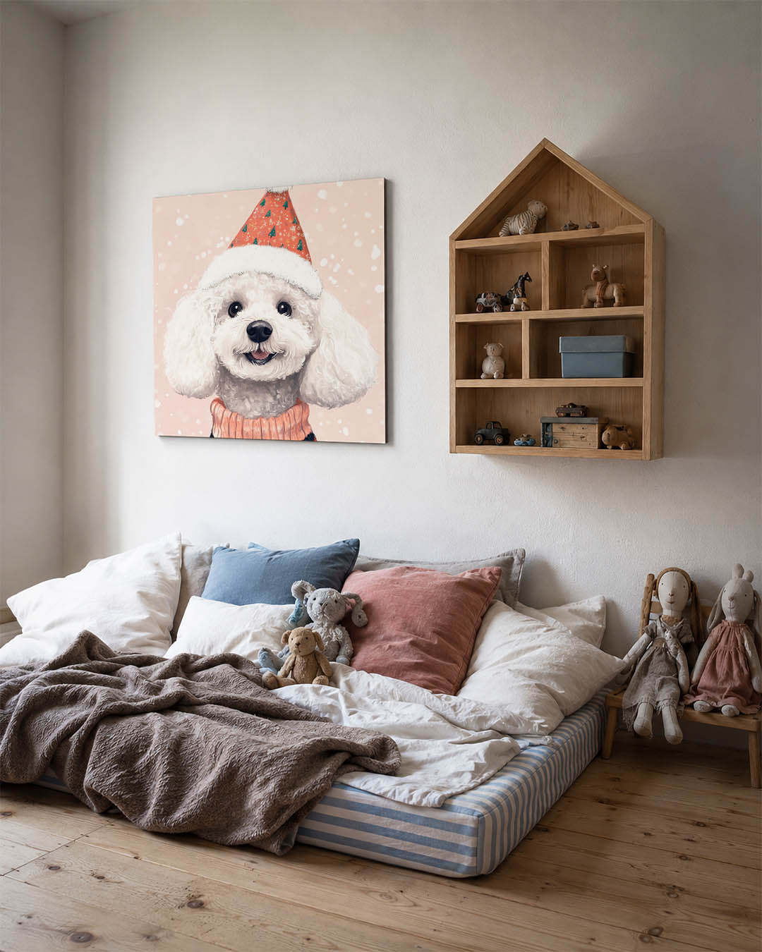 Vrolijke hond illustratie Kunstwerk
