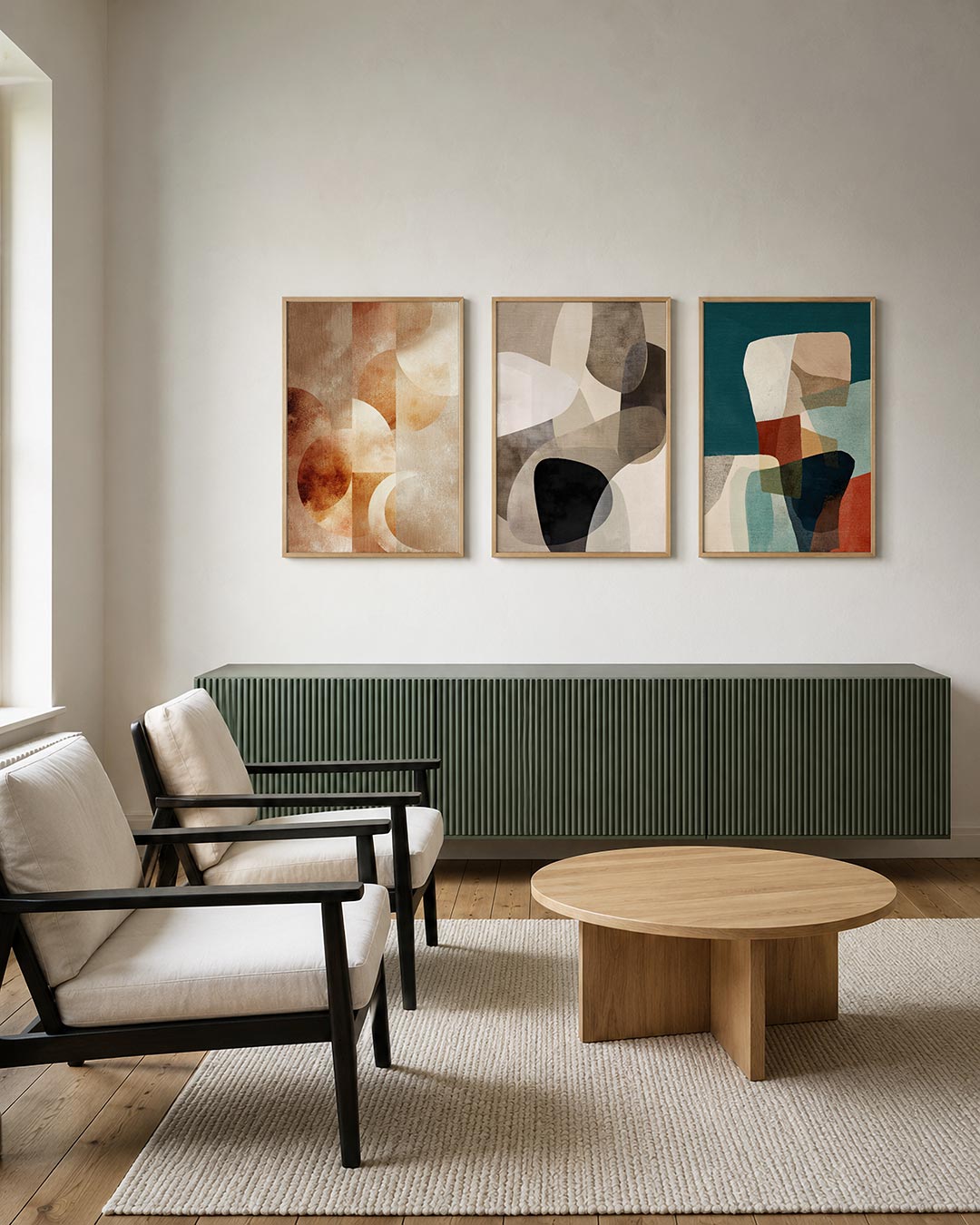 Vorm en kleurenspel Posterset