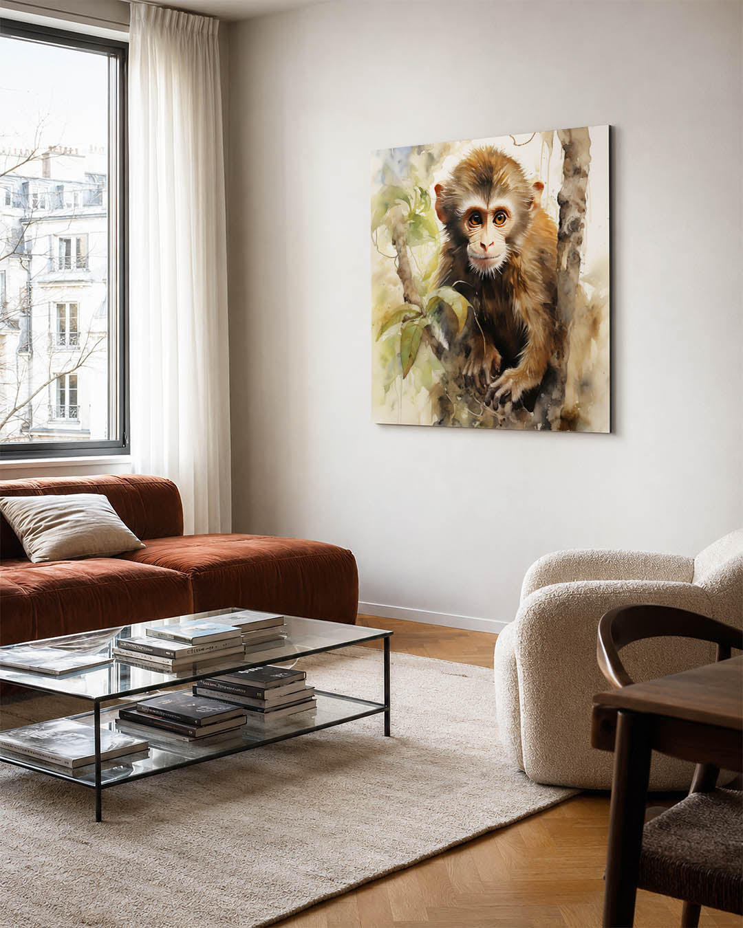 Jungle aap portret Kunstwerk