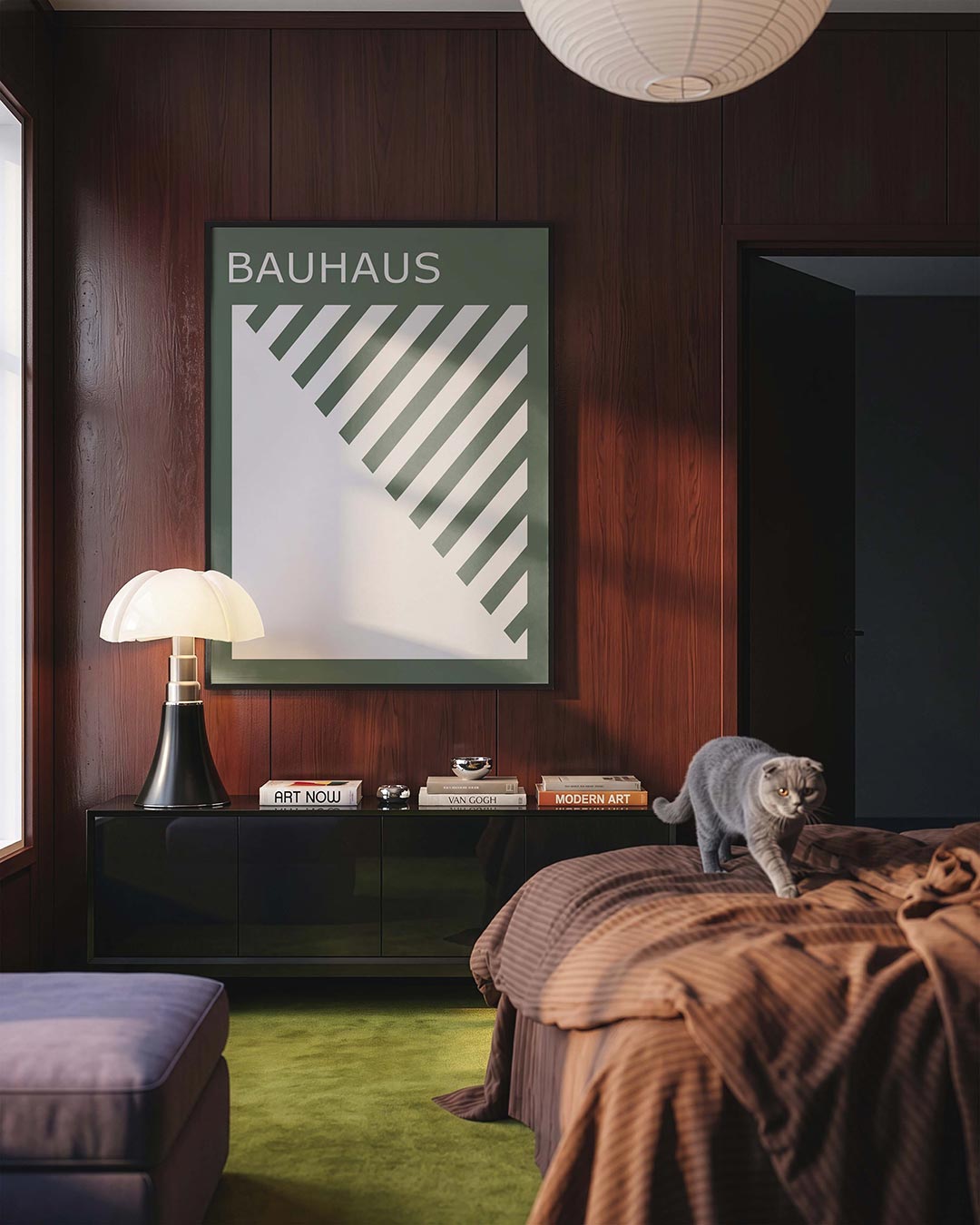 Diagonal lijnen Poster