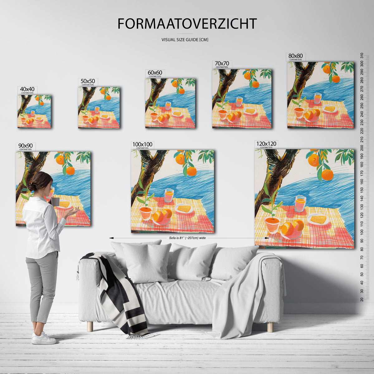 Ontbijt met sinaasappels Poster