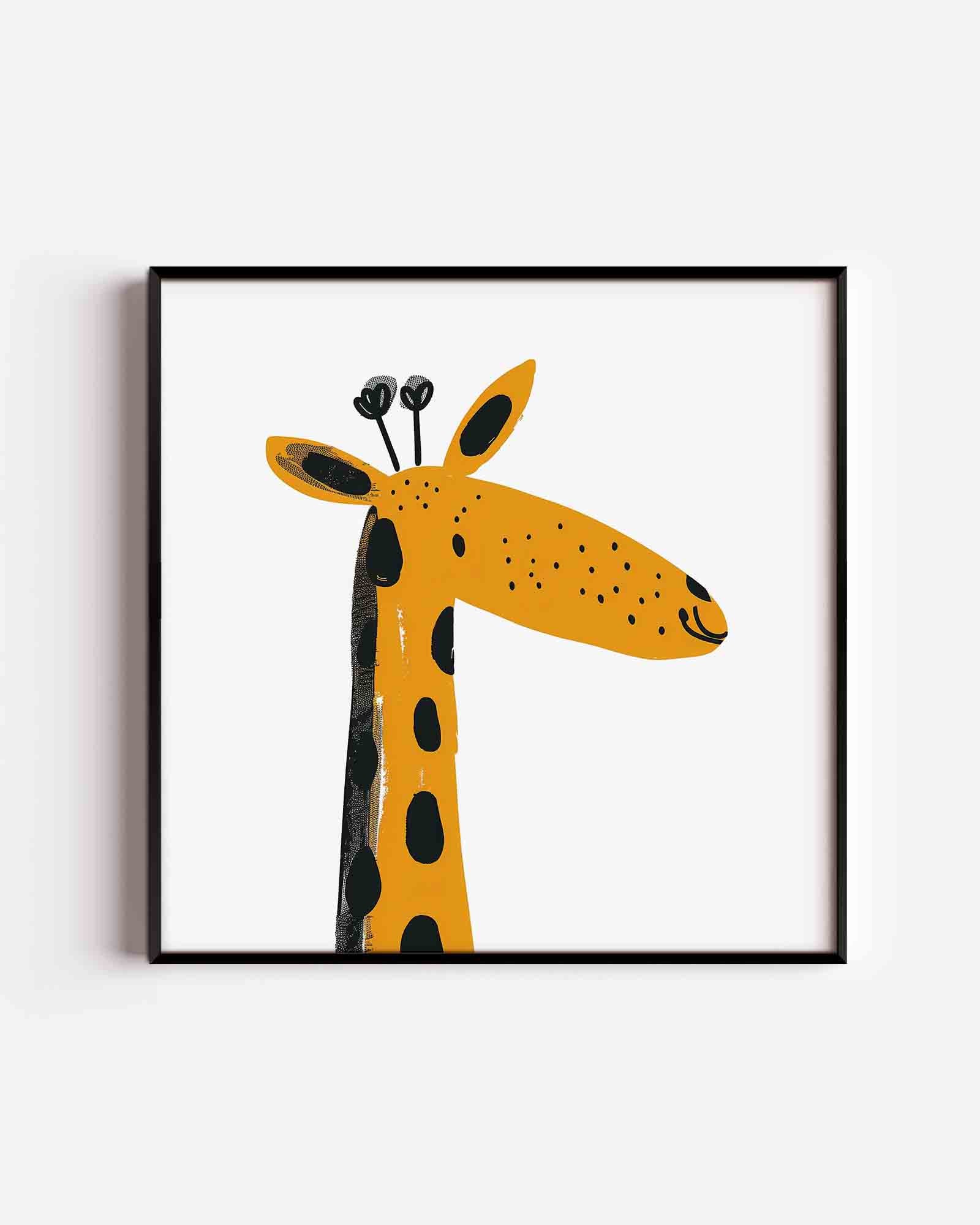 Giraffe illustratie Poster