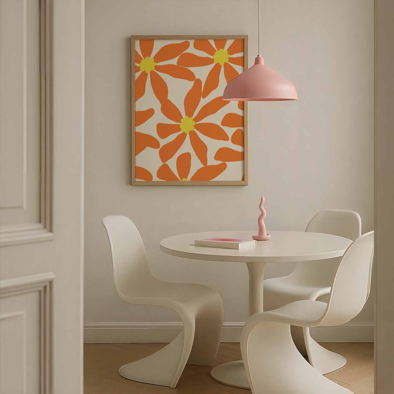 Vrolijke Bloemenposter-WallArtistic