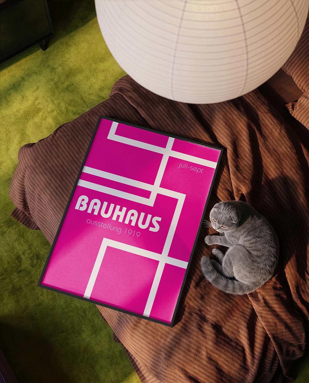 Lijnen en kleurvlakken Poster