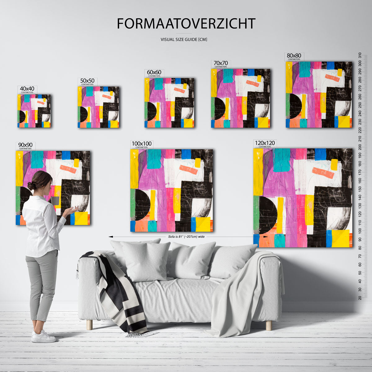 Abstracte vormen Poster