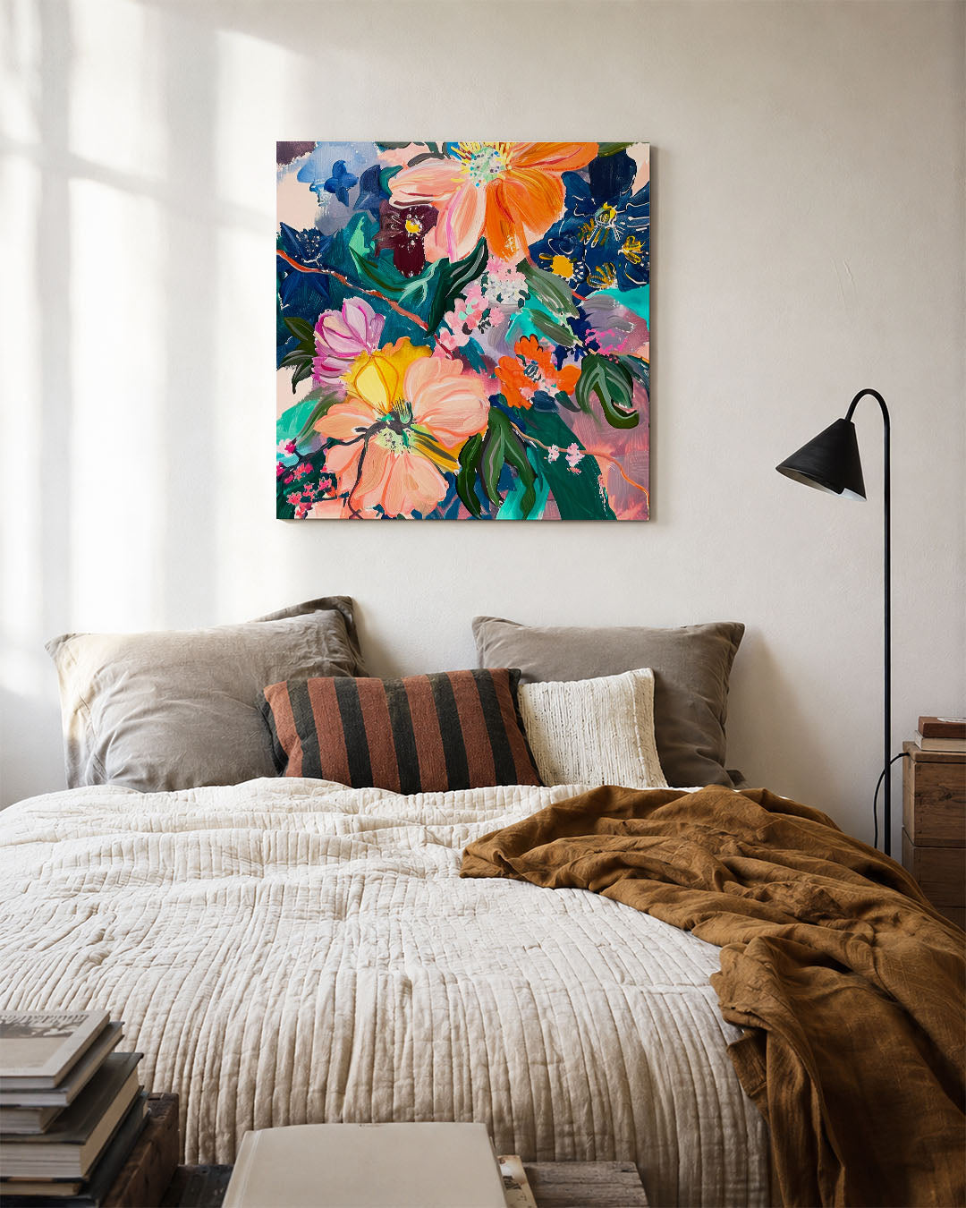 Kleurrijke bloemenpracht Kunstwerk