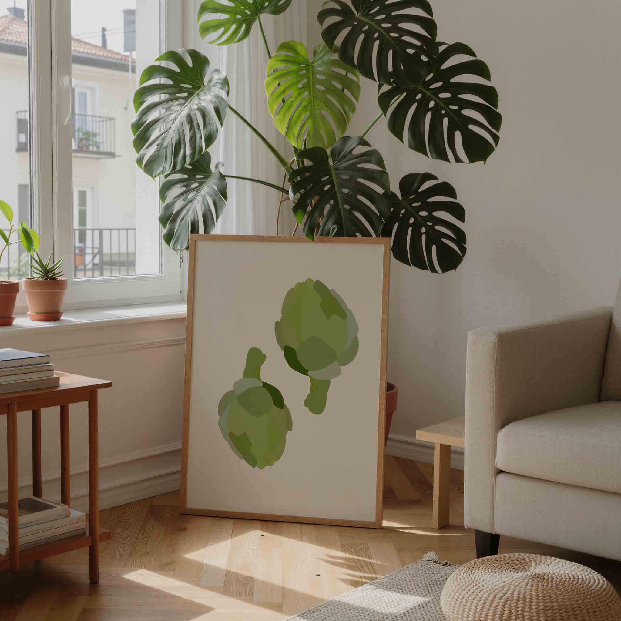 Groene artisjokken Poster